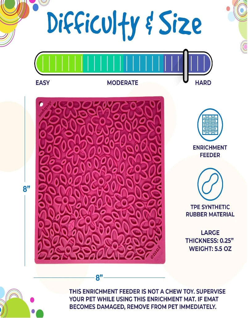 SodaPup - Tapis d'enrichissement Flower Power