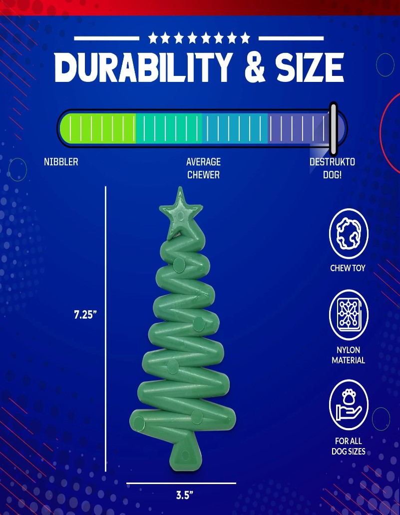 SodaPup - Jouet à mâcher Sapin en nylon